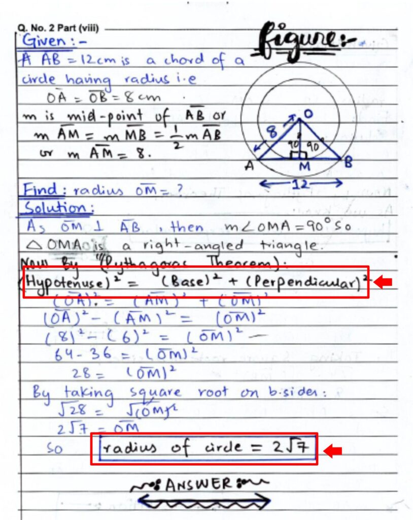This clearly indicates that one question has ended and the next one has started.