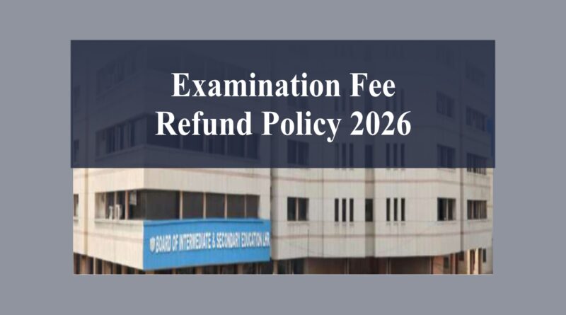 Examination Fee Refund Policy 2026 for Matric & Intermediate Students