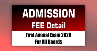 HSSC Annual Exam 2026 Fee Details 11th 12th Online Private Admission Form