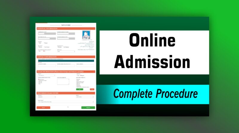 How to Fill Online Private Admission Form for Annual Exam